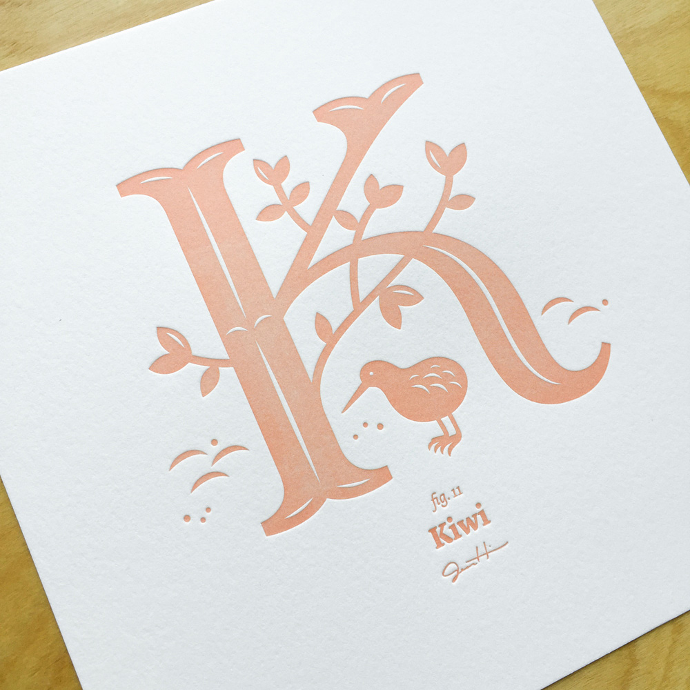 Letterpress Alphabirds | Jessica Hische