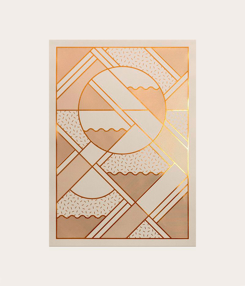 Kristina Krogh Artwork Prints | Levels in beige + copper