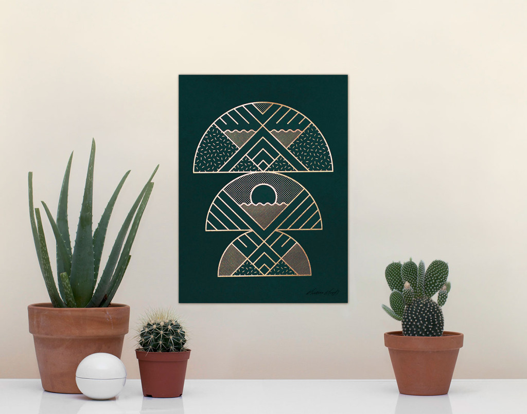 Kristina Krogh Artwork Prints | Seasons ofr Stilleben in green + gold