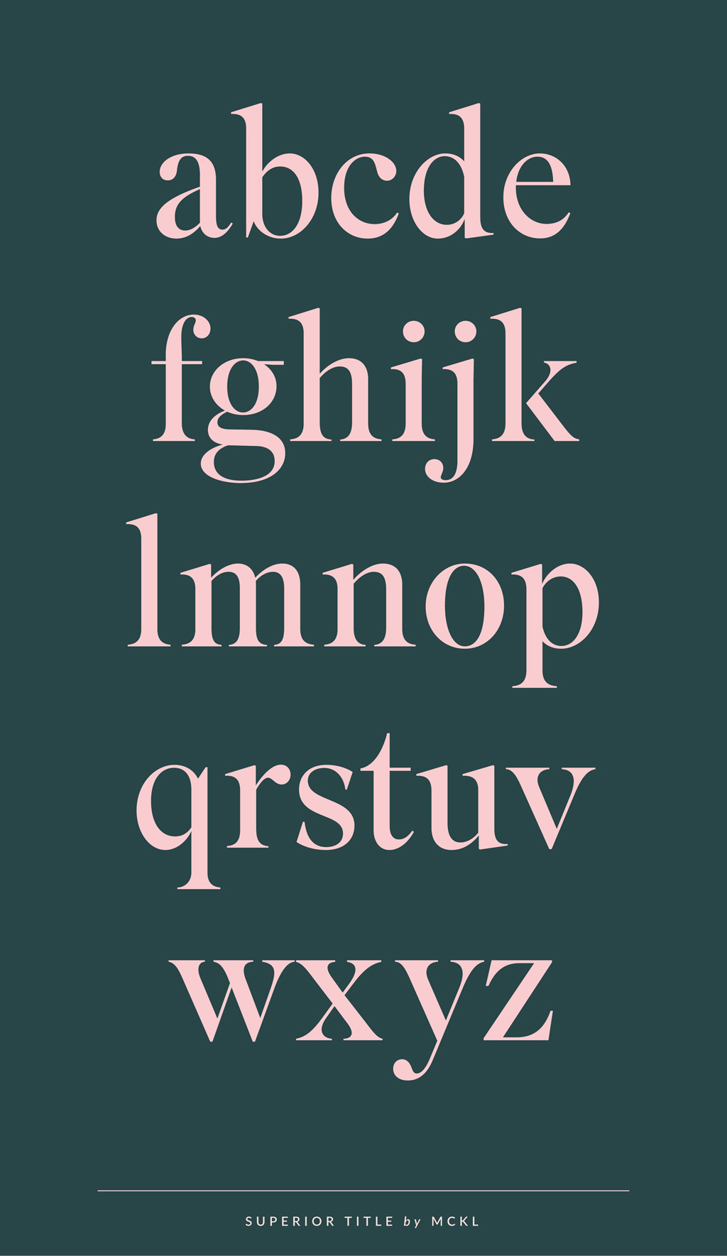 Superior Title by MCKL | Sarah Le Donne Blog – Typefaces