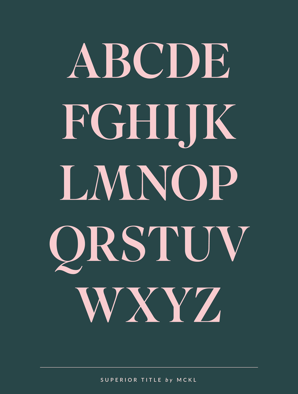 Superior Title by MCKL | Sarah Le Donne Blog – Typefaces