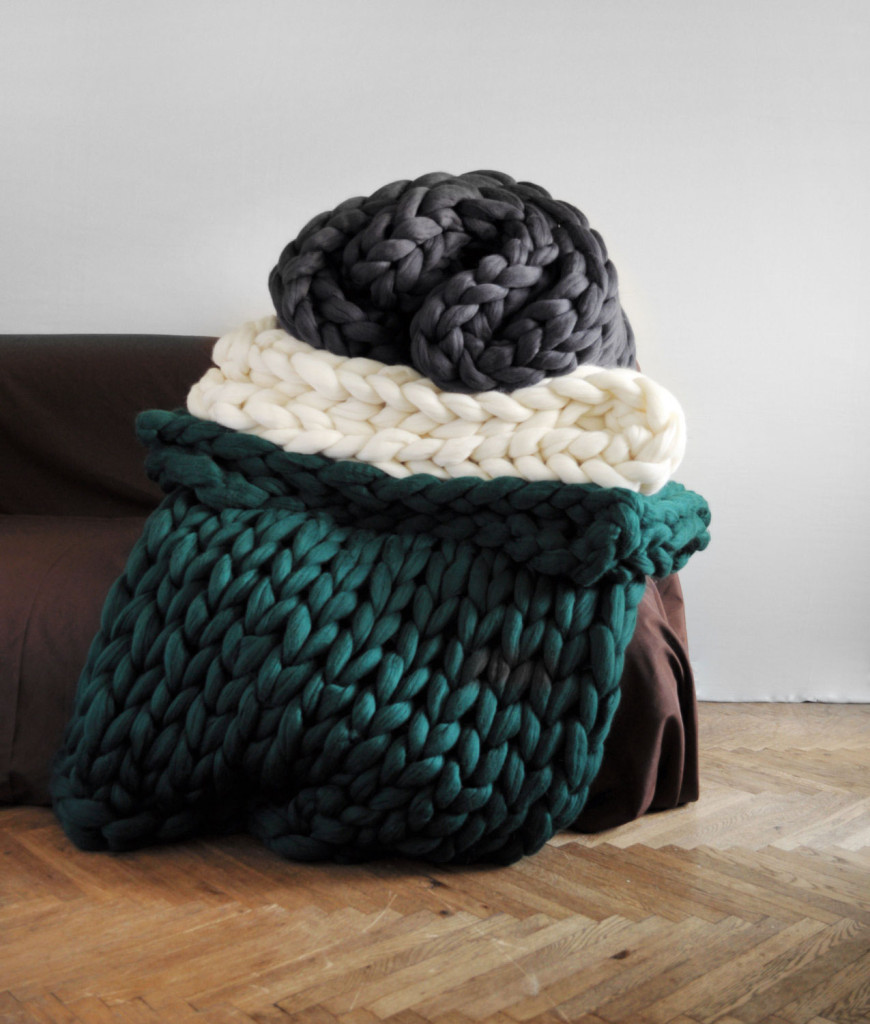 Super Chunky Blankets & Knits | Handknitted by Ohhio