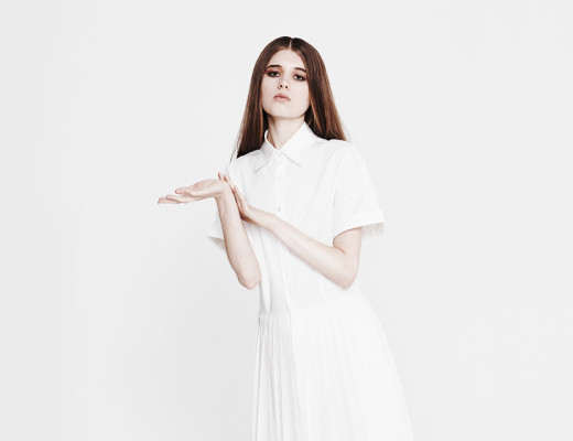 Youjia Jin |Modern white shirt dress