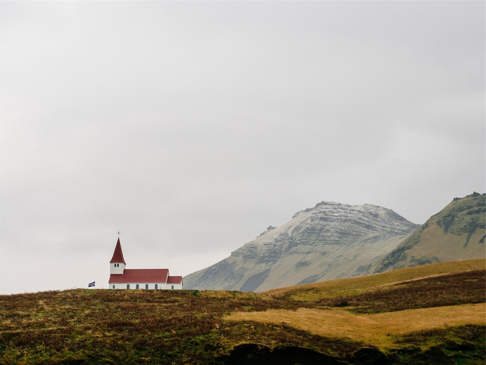 Landscape with church