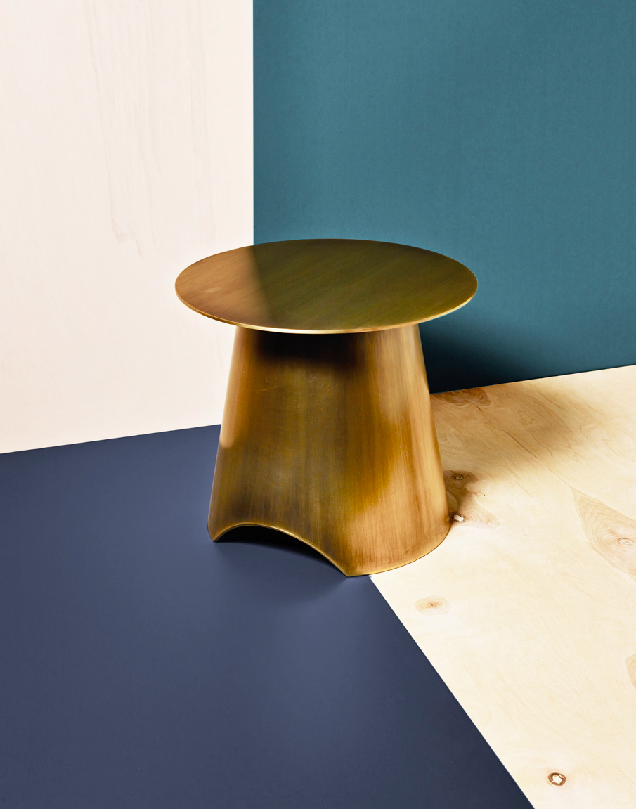 Christoph Delcourt for AvenueRoad | Gold Side Table