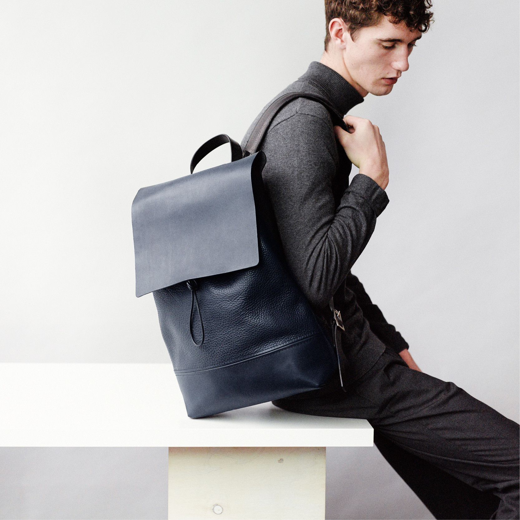 Minimalistic British backpacks by Alfie Douglas