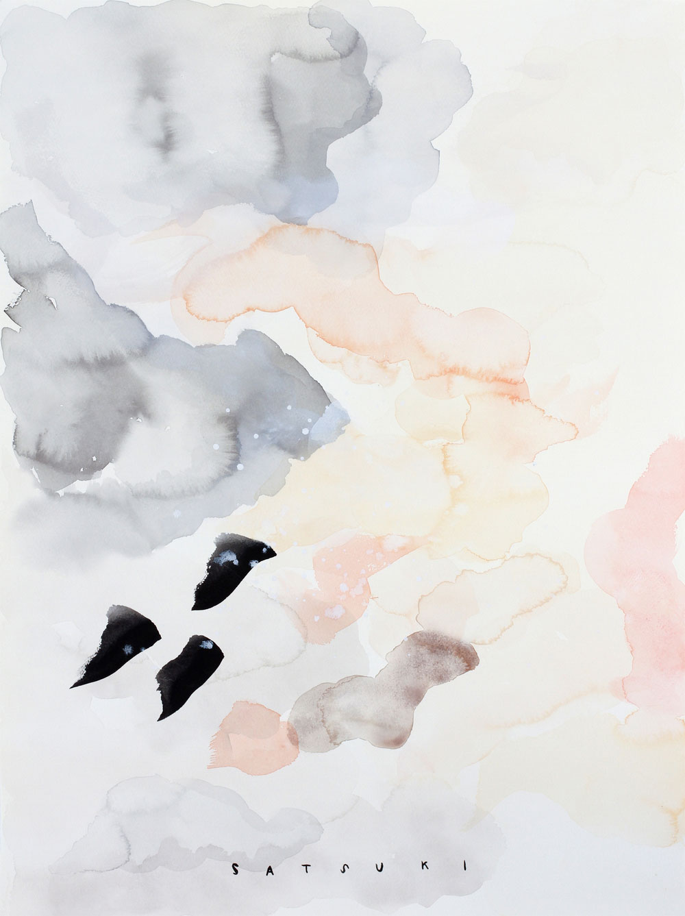 Satsuki Shibuya, artist & spiritual thinker | abstract watercolor painting