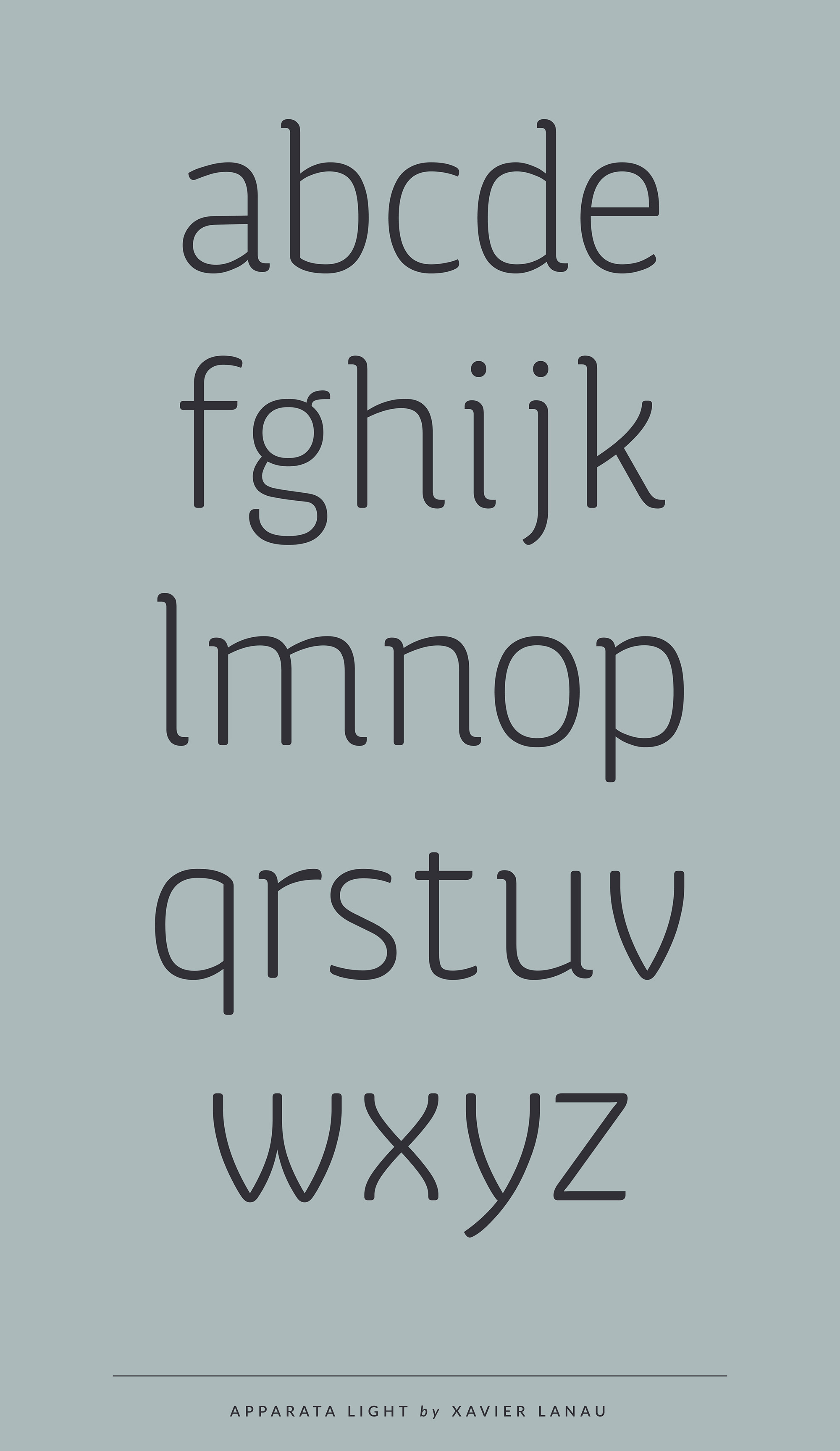 Apparata Typeface by Xavier Lanau