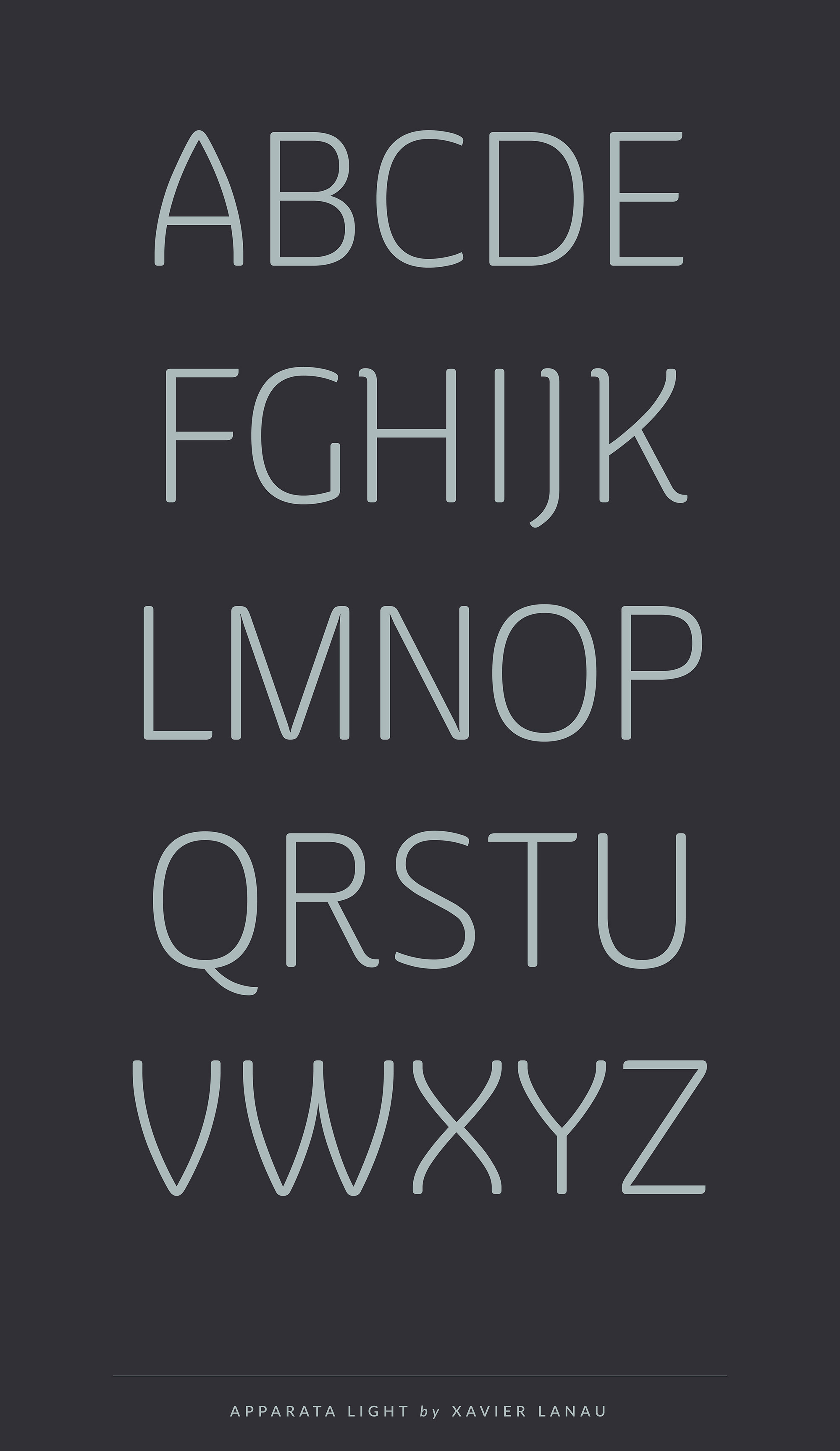 Apparata Typeface by Xavier Lanau