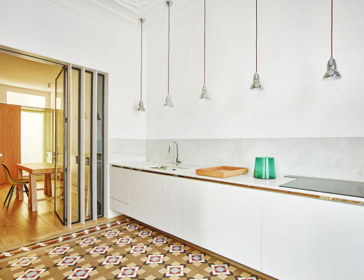 Beautiful traditional tiles in Barcelona located apartment