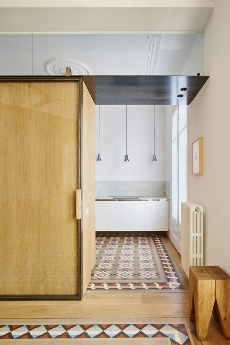 Beautiful traditional tiles in Barcelona located apartment