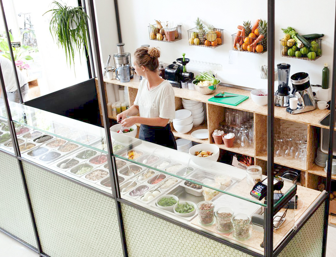 SLA Amsterdam Salad Bar Interior Design