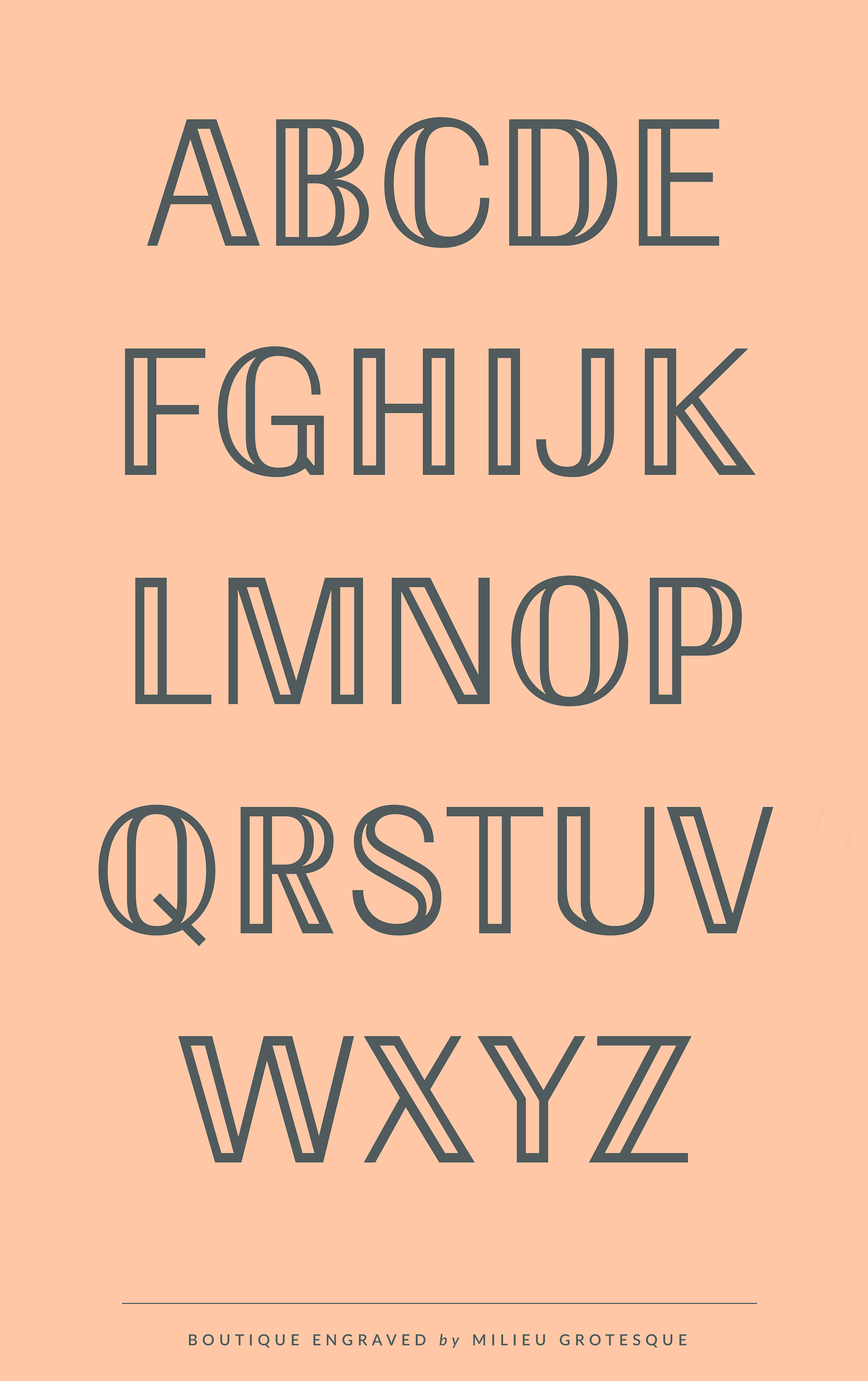 Boutique – Typeface by MilieuGrotesque