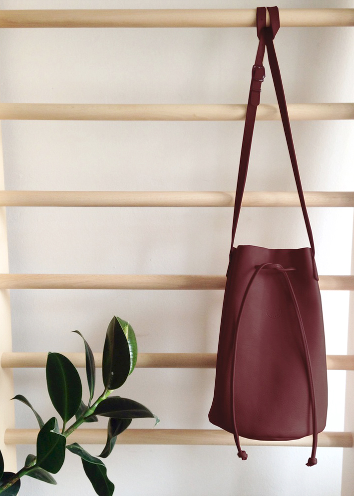 Marin Leather Bucket Bag | Black