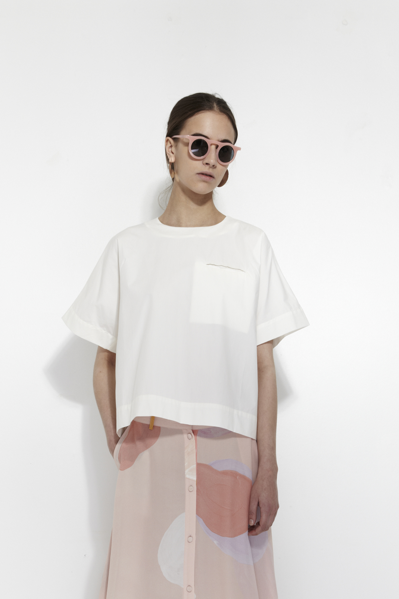 White blouse by Mr. Larkin | Copenhagen based clothing label