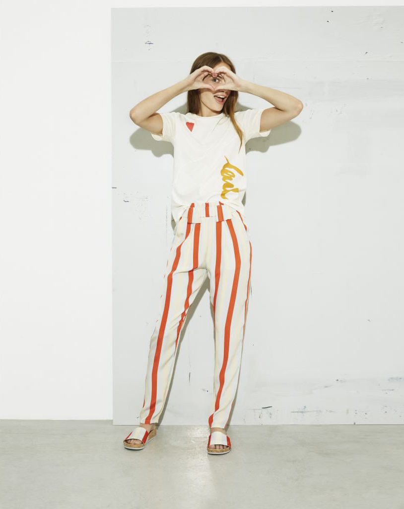 Stine Goya – Red striped trousers