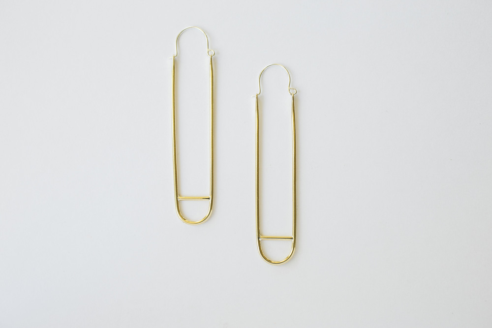 Ellen Mote Jewelry | Brass Earrings