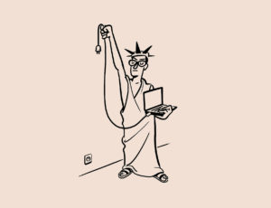 Christoph Niemann | Statue of liberty in modern times