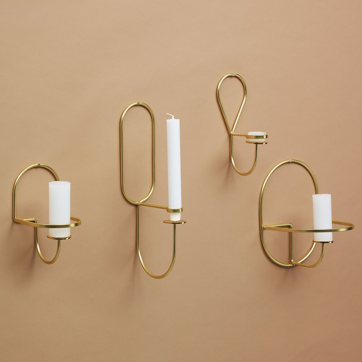 Lup – wall mounted brass candle holder by HAY – objects for the home