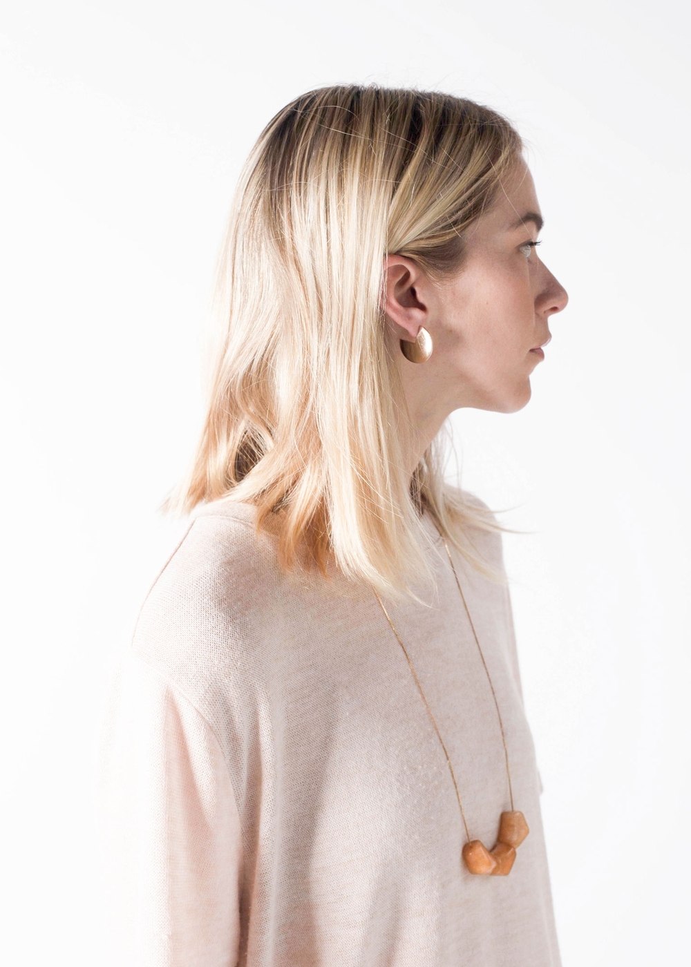 Yield | modern earrings and necklace