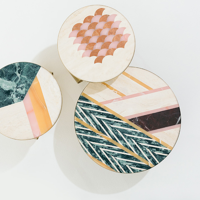 Cristina Celestino | marble pattern coffee tables