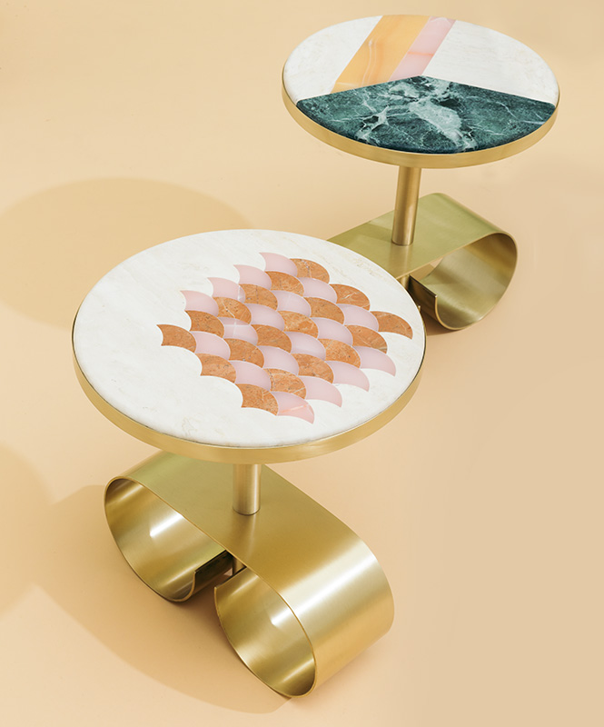 Cristina Celestino | marble pattern coffee tables