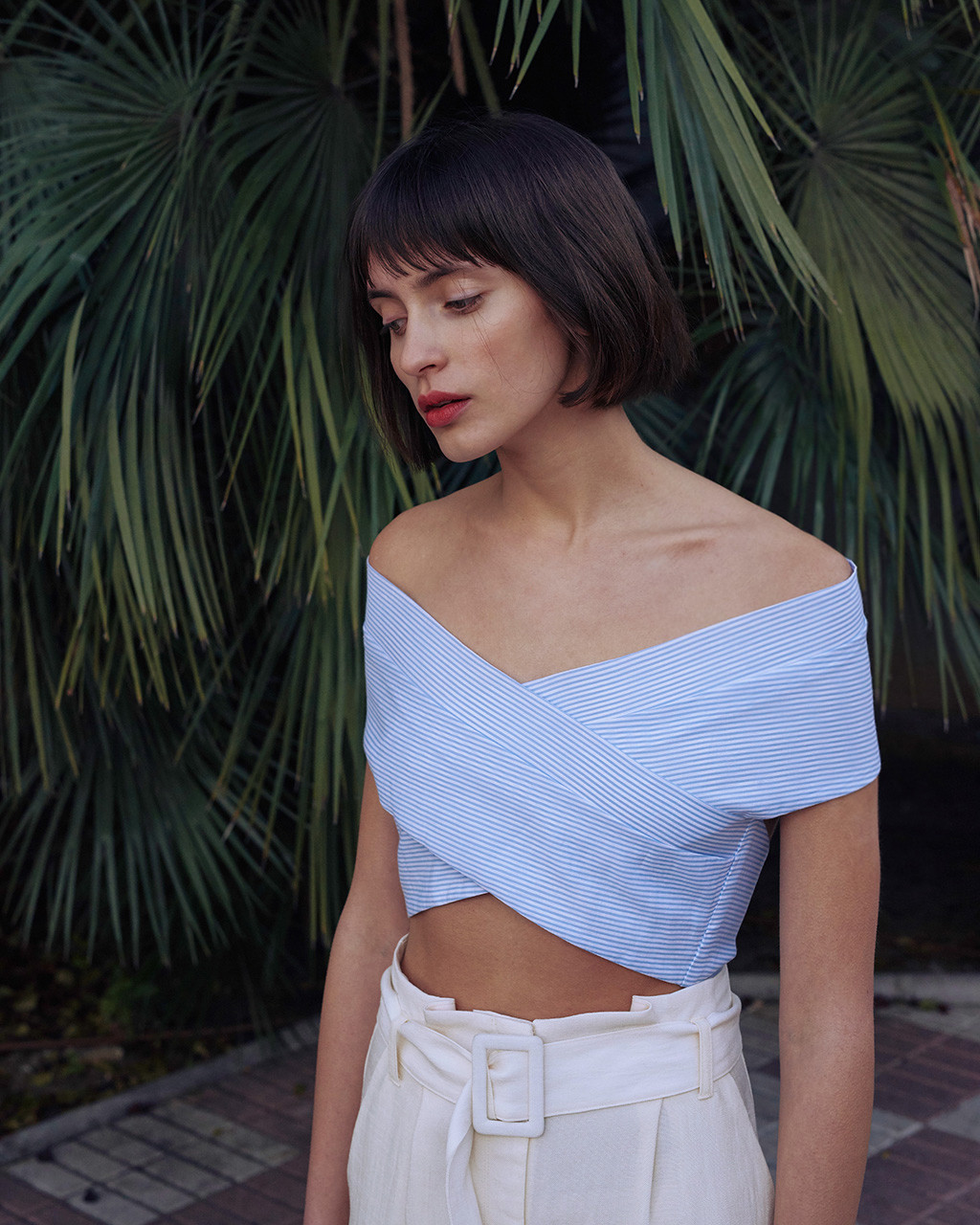 Nanushka | Sarong inspired wrap top